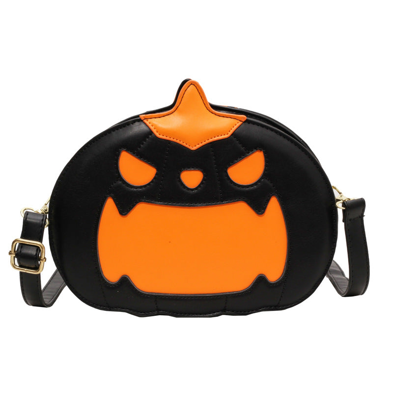 Halloween funny pumpkin shoulder crossbody bag