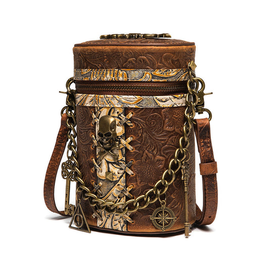 Pompon-style bucket bags